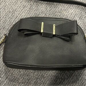 Betsey Johnson Black Bow Purse
